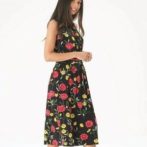 EUC LEOTA Black Poppy Dress size M